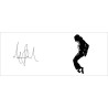 Mug blanc Signature et silhouette de Michael Jackson