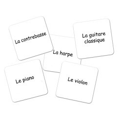 Mes premiers instruments (images et noms)