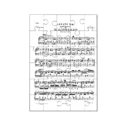 Puzzle en bois 30 pièces : Partition de la sonate k331 de Mozart