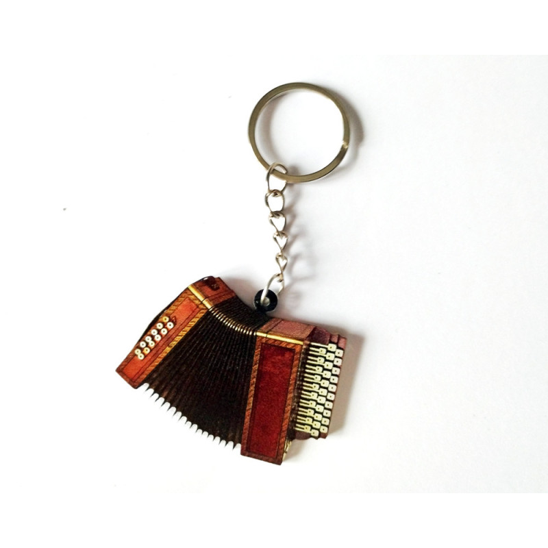 Porte-clés en forme d'accordéon ancien