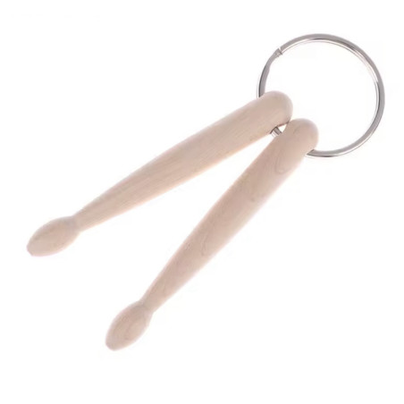 Porte-clés en forme de baguettes de batterie