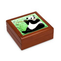 Boite cadeaux 14 cm : Panda flûtiste