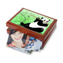 Boite cadeaux 18 cm x 23 cm : Panda flûtiste