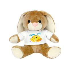 Peluche Lapin : 2 cloches