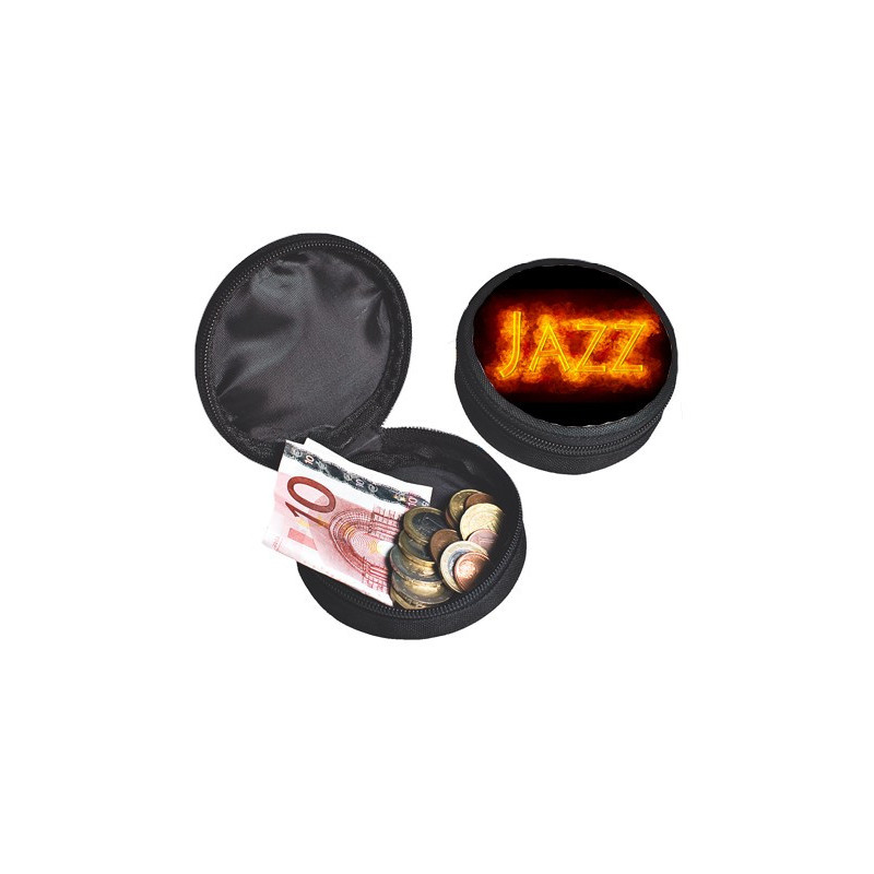 Porte-monnaie Saxophoniste jazz en feu