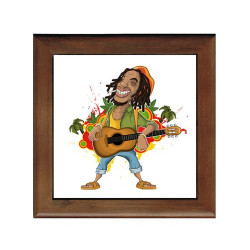 Dessous de plat : Guitariste reggae