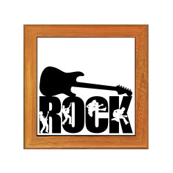 Dessous de plat : Guitare sur le mot Rock