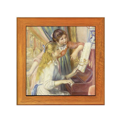 Dessous de plat : Deux jeunes filles au piano par Pierre-Auguste Renoir