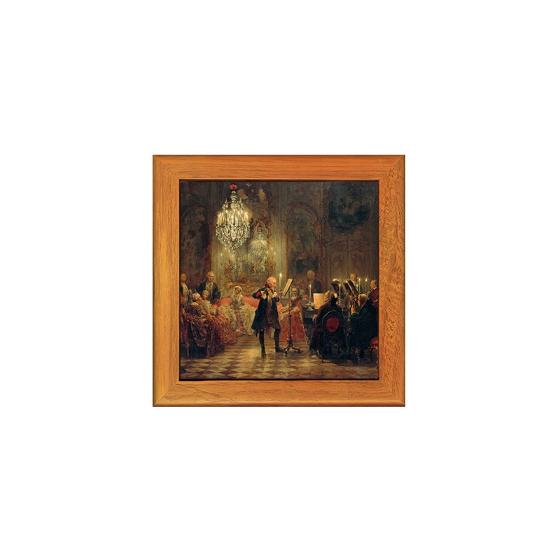 Dessous de plat : Le concert de flûte de Frederic le Grand a Sans-Souci, par Menzel