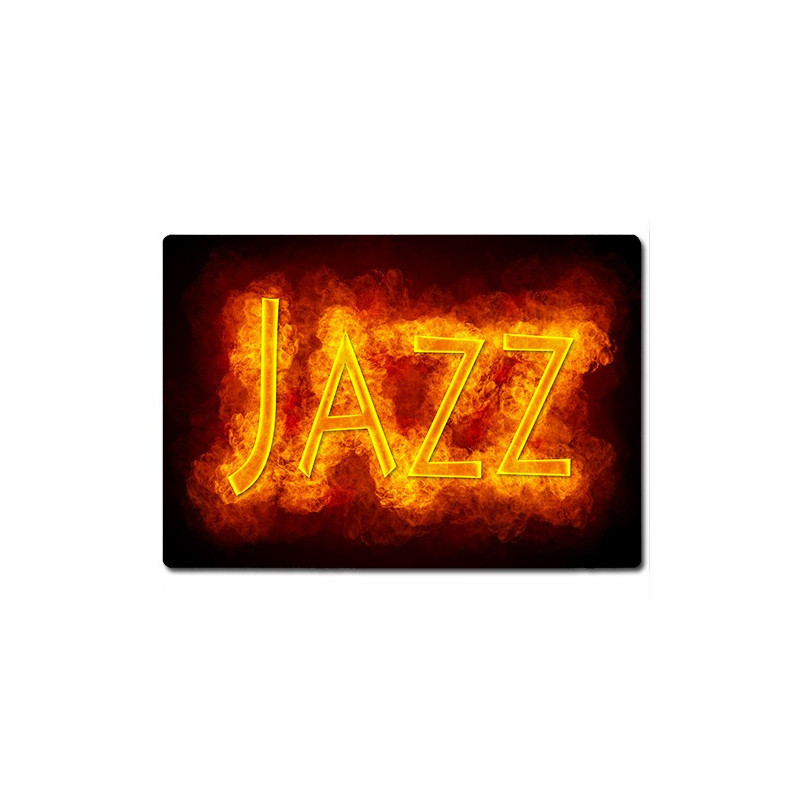 Planche à découper en verre : Jazz en feu