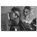 Planche à découper en verre : Portrait de Thelonious Monk et Howard McGhee