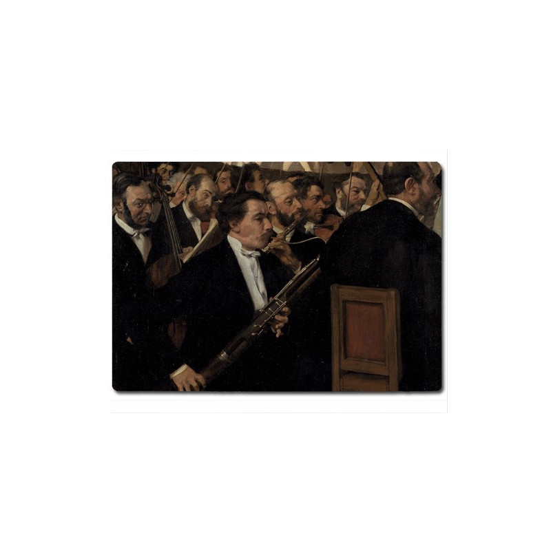 Planche à découper en verre : L'Orchestre de l'Opéra par Degas