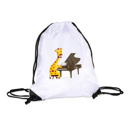 Sac de gym : Girafe pianiste