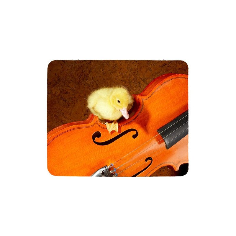 Tapis de souris 23 cm x 19 cm : Caneton sur un violon