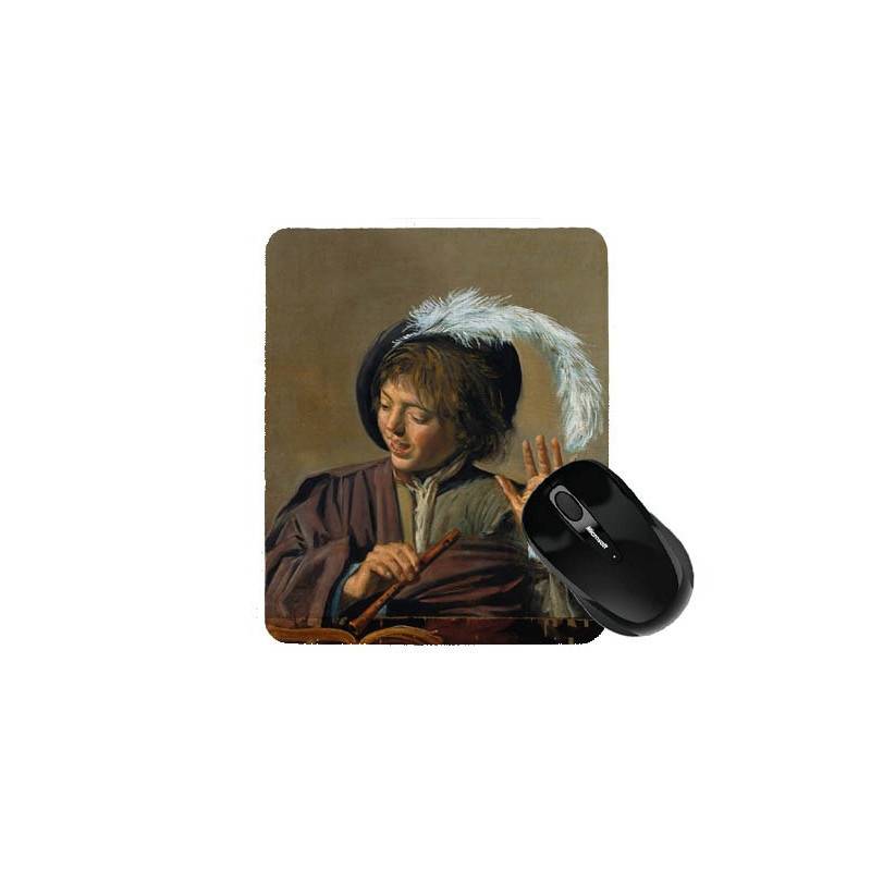 Tapis de souris 23 cm x 19 cm : Garçon avec flûte par Frans Hals