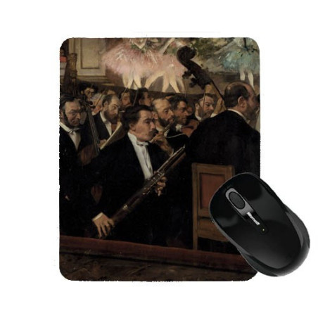 Tapis de souris 23 cm x 19 cm : L'Orchestre de l'Opéra par Degas