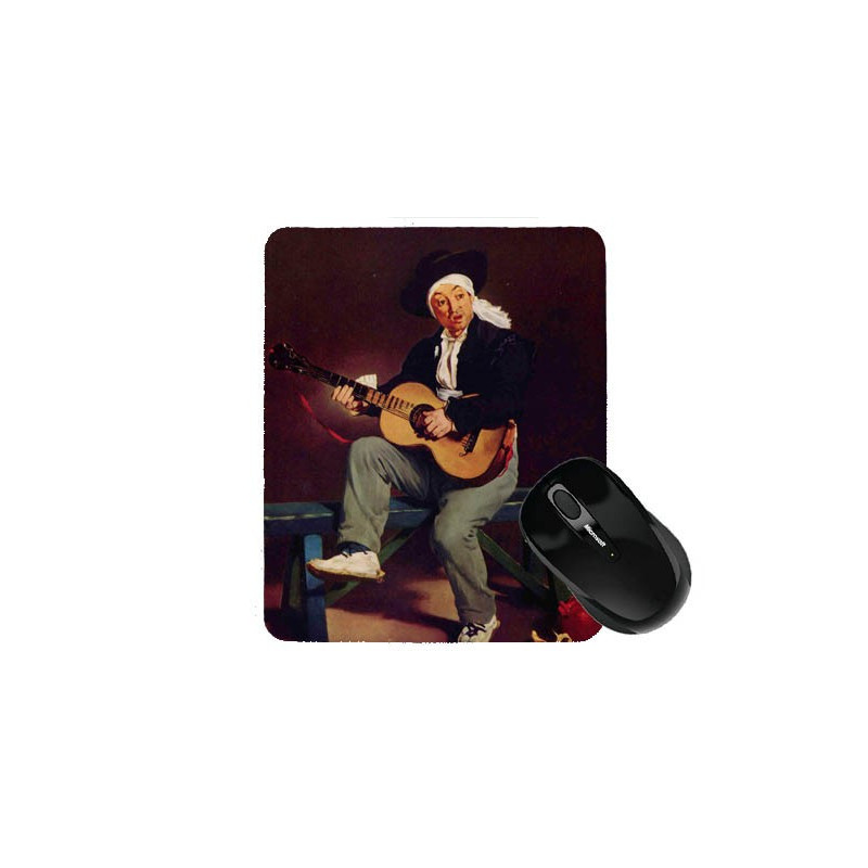 Tapis de souris 23 cm x 19 cm : Le joueur de guitare par Manet