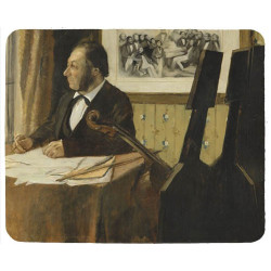 Tapis de souris 23 cm x 19 cm : Le violoncelliste Pilet par Degas