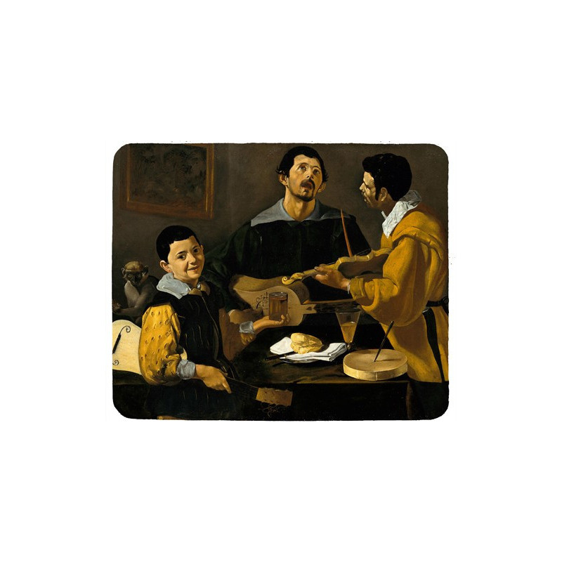 Tapis de souris 23 cm x 19 cm : Tableau de Vélasquez, 3 musiciens