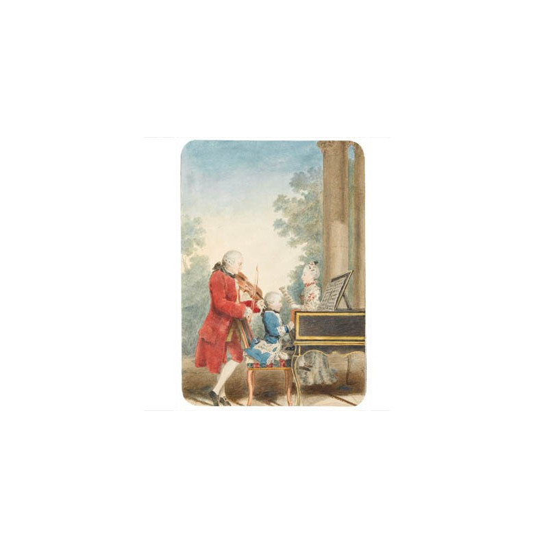Tapis de souris 27 cm x 20 cm : Mozart père et ses enfants