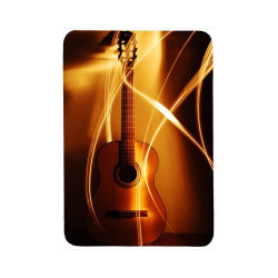 Tapis de souris 27 cm x 20 cm : Guitare orange