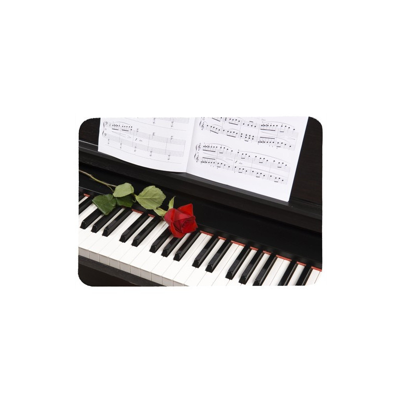 Tapis de souris 27 cm x 20 cm : Piano, rose, partition
