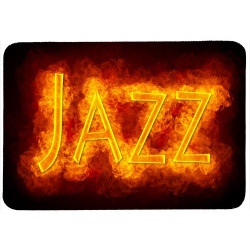 Tapis de souris 27 cm x 20 cm : Jazz en feu