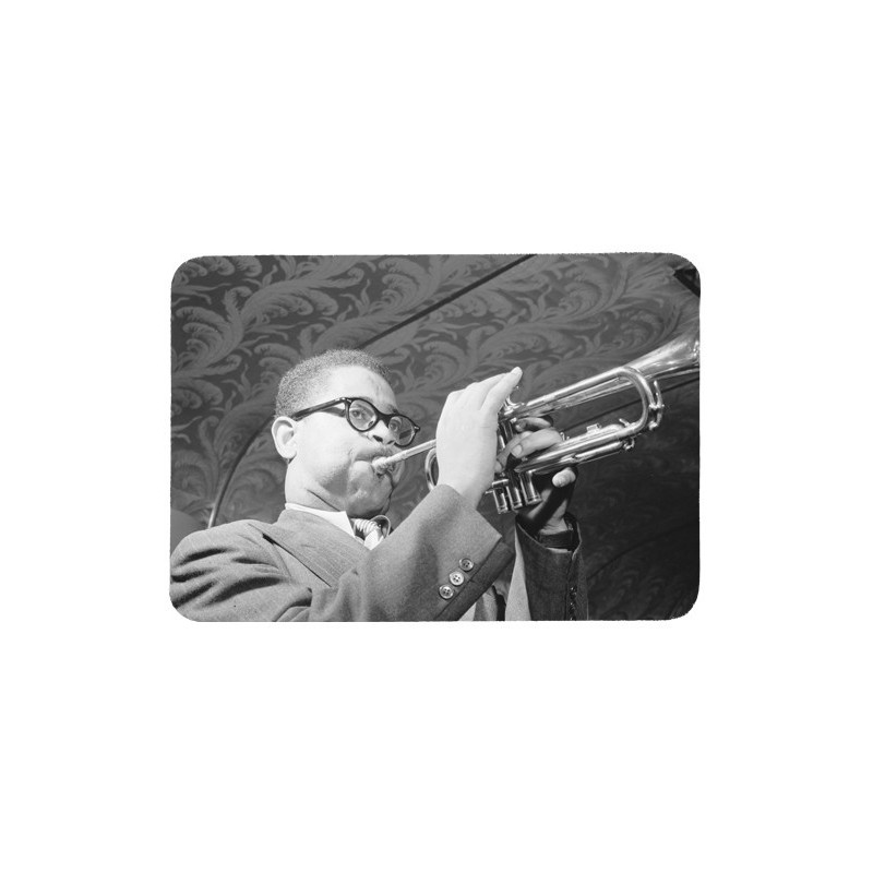 Tapis de souris 27 cm x 20 cm : Portrait de Dizzy Gillespie