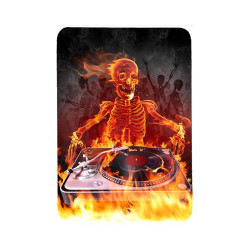 Tapis de souris 27 cm x 20 cm : Squelette DJ