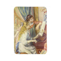 Tapis de souris 27 cm x 20 cm : Deux jeunes filles au piano par Pierre-Auguste Renoir