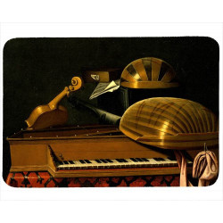 Tapis de souris 27 cm x 20 cm : Instruments de musique et livres par Bettera