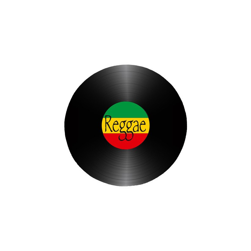 Tapis de souris rond : Disque reggae