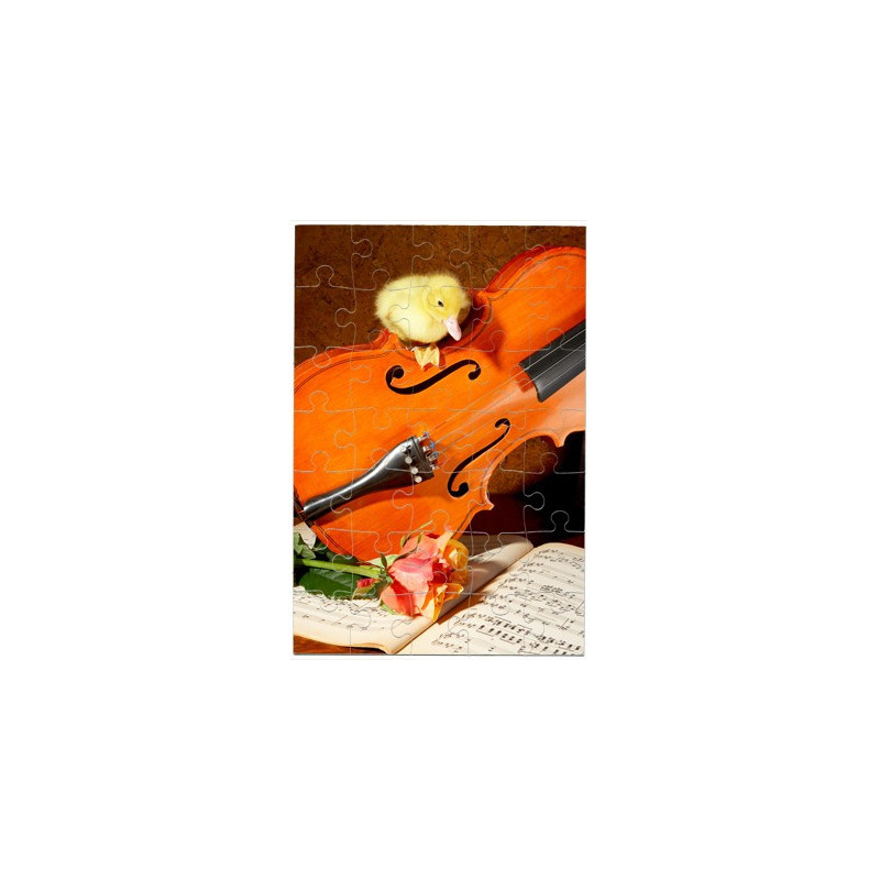 Puzzle Caneton sur un violon
