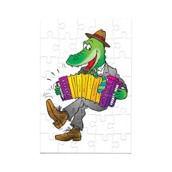 Puzzle Crocodile accordéoniste