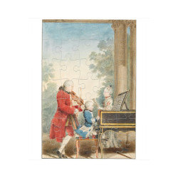 Puzzle Mozart père et ses enfants