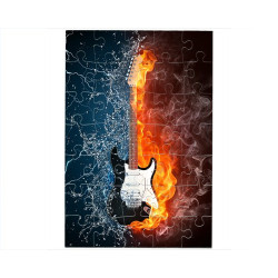 Puzzle Guitare dans l'eau et le feu