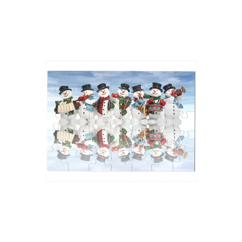 Puzzle Bonhommes de neige musiciens