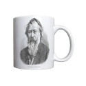 Mug Brahms : Portrait dessiné à l\'encre de chine