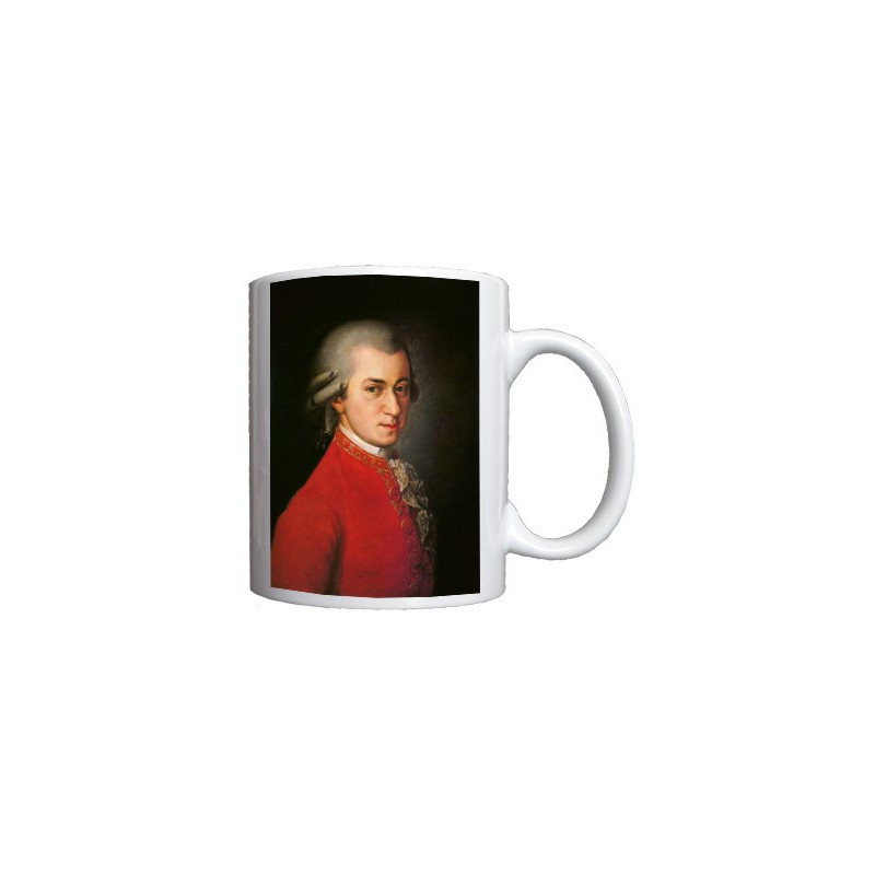 Mug Mozart : Signature et portrait par Barbara Krafft