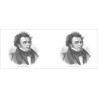 Mug Schubert : Portrait dessiné à l'encre de chine