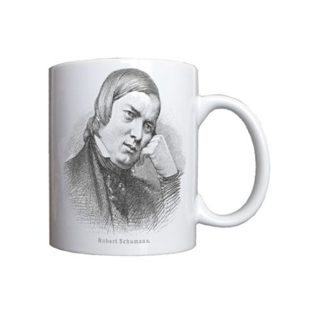 Mug Schumann : Portrait dessiné à l'encre de chine