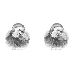 Mug Schumann : Portrait dessiné à l'encre de chine