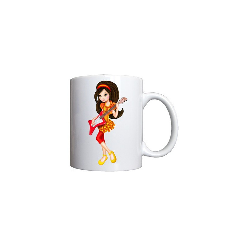 Mug Jeune fille guitariste