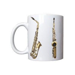 Mug 4 vues du saxophone