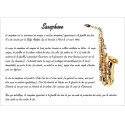 Poster éducatif : le saxophone