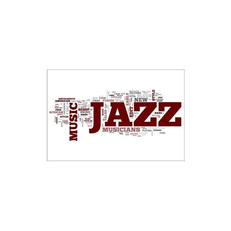 Poster Mots sur le jazz