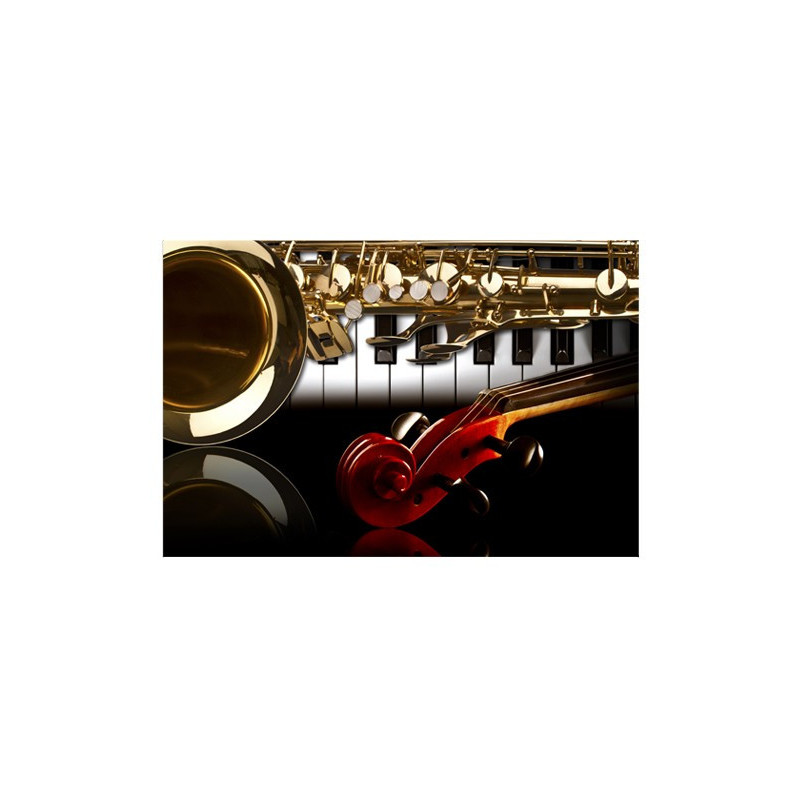 Poster Saxophone, clavier, violon