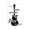 Poster Guitare jazz blues