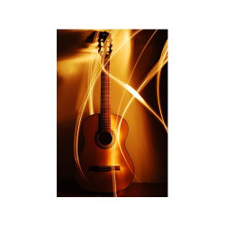 Poster Guitare orange
