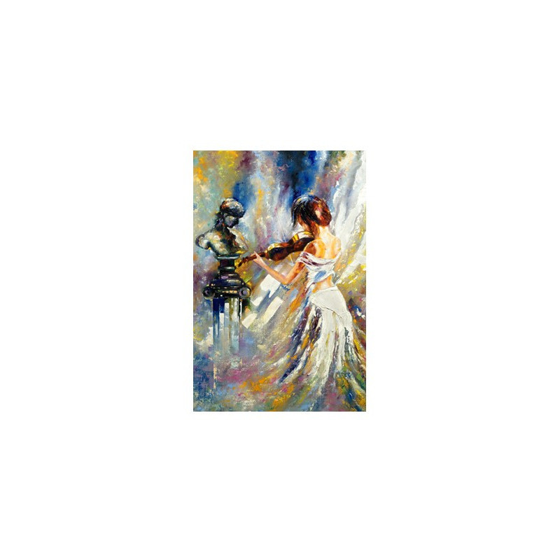 Poster Peinture d'une violoniste